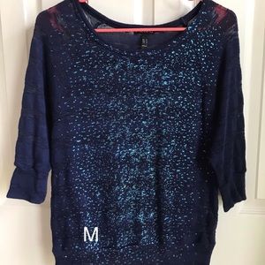Blue shimmer sweater